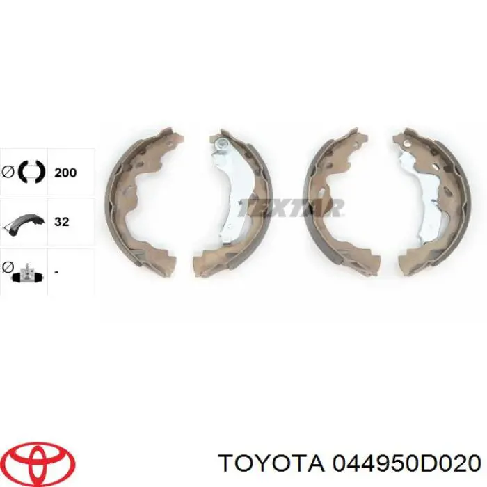 Comprar 044950D020 Toyota Zapatas de freno