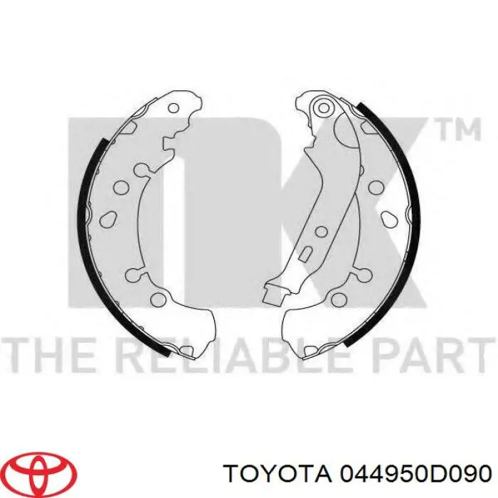 Zapatas de freno 044950D090 Toyota