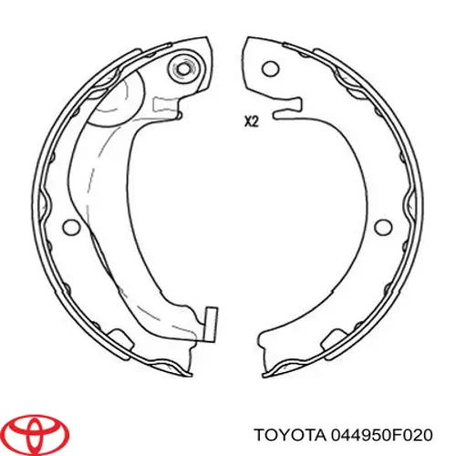 S 83 569 Brembo juego de zapatas de frenos, freno de estacionamiento