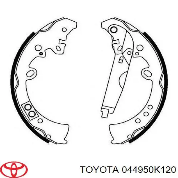 Zapatas de freno de tambor traseras Toyota 044950K120 precio, desde 42,47 EUR