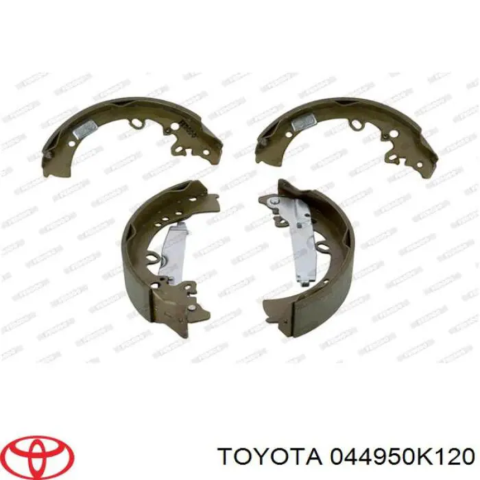 044950K120 Toyota zapatas de frenos de tambor traseras