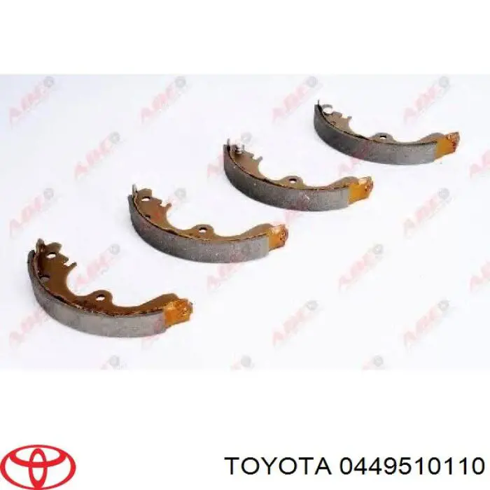 0449510110 Toyota zapatas de frenos de tambor traseras