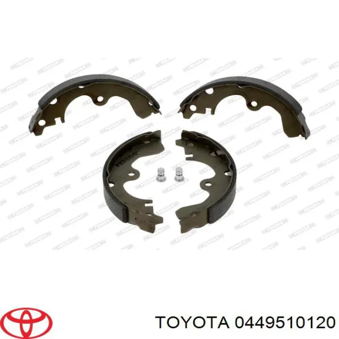 0449510120 Toyota zapatas de frenos de tambor traseras