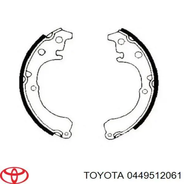 Zapatas de freno traseras ABS 8512