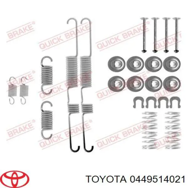 0449514021 Toyota zapatas de frenos de tambor traseras