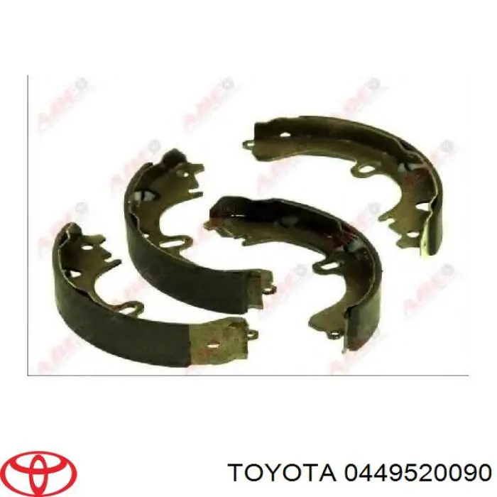 0449520090 Toyota zapatas de frenos de tambor traseras