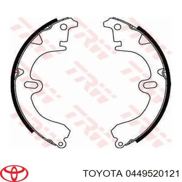 0449520121 Toyota zapatas de frenos de tambor traseras