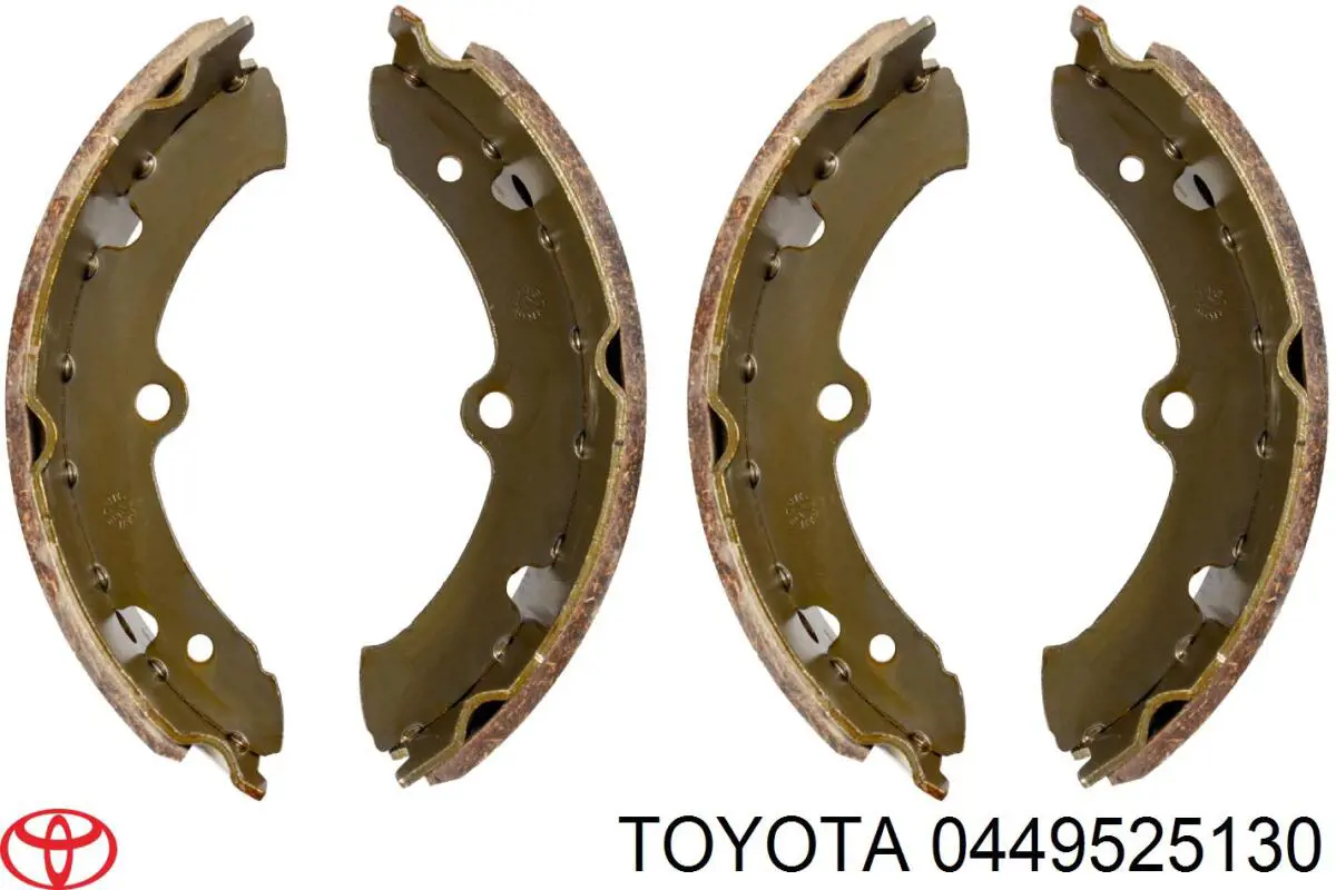 0449525050 Toyota zapatas de frenos de tambor traseras