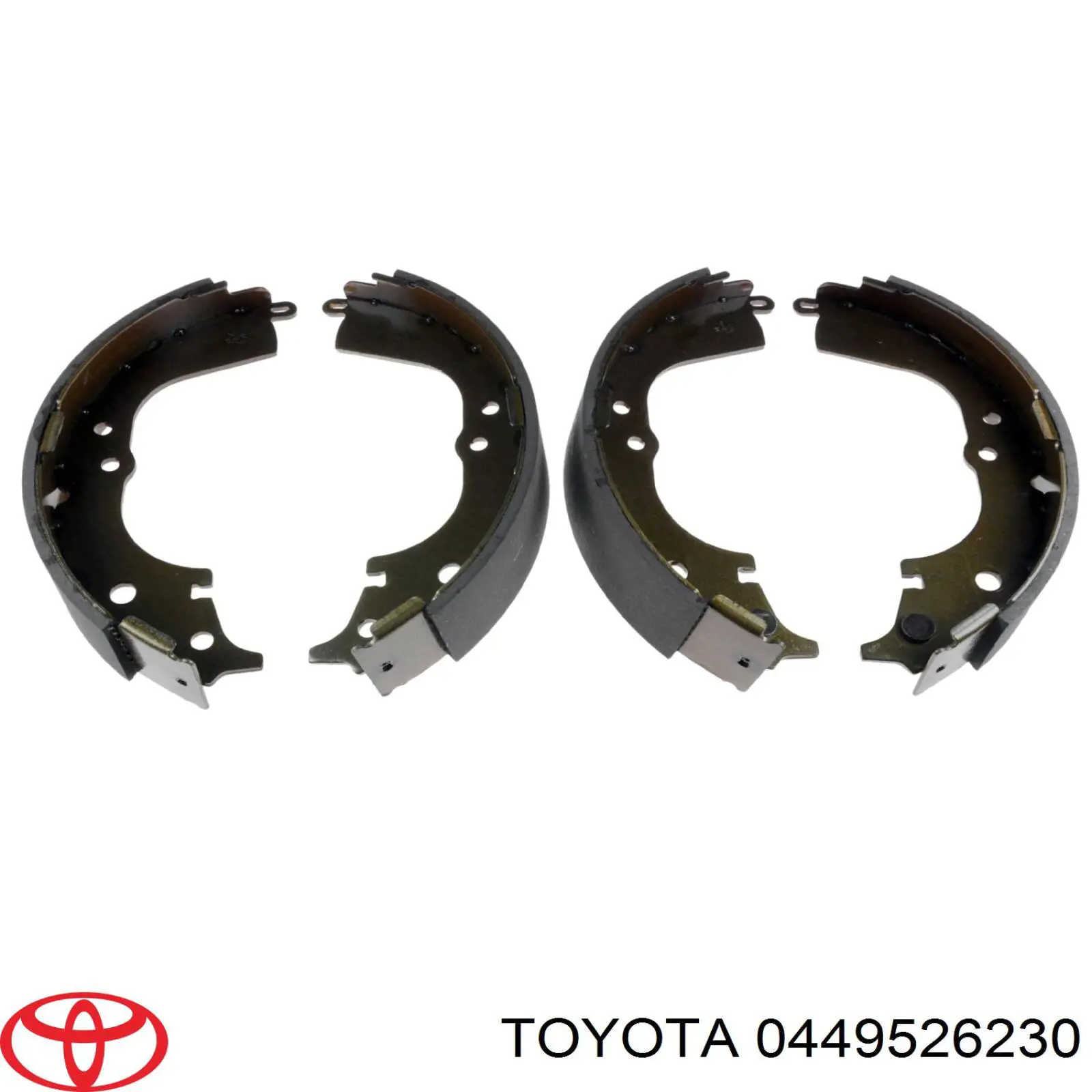 0449526230 Toyota zapatas de frenos de tambor traseras