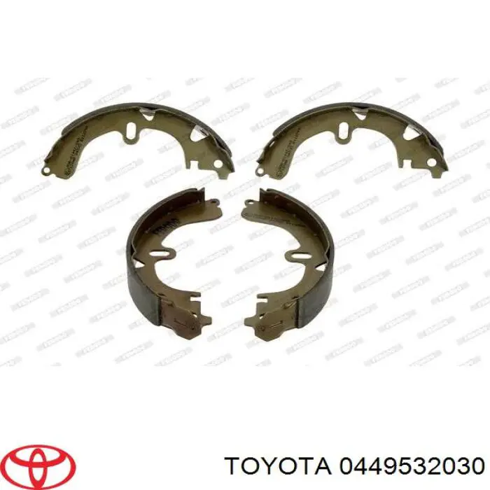 0449532030 Toyota zapatas de frenos de tambor traseras