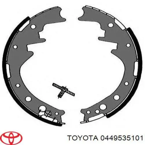 449535100 Toyota zapatas de frenos de tambor traseras