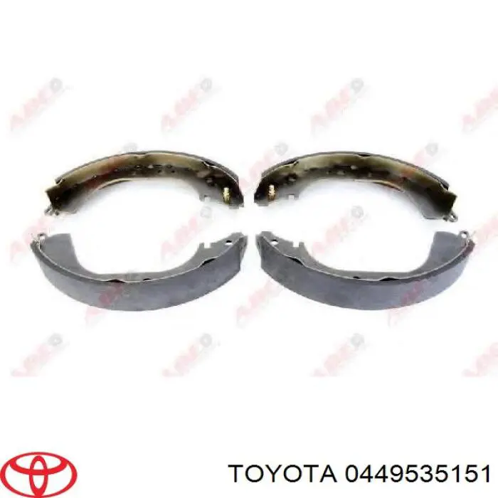 Zapatas de freno de tambor traseras Toyota 0449535151 precio, desde 46,69 EUR