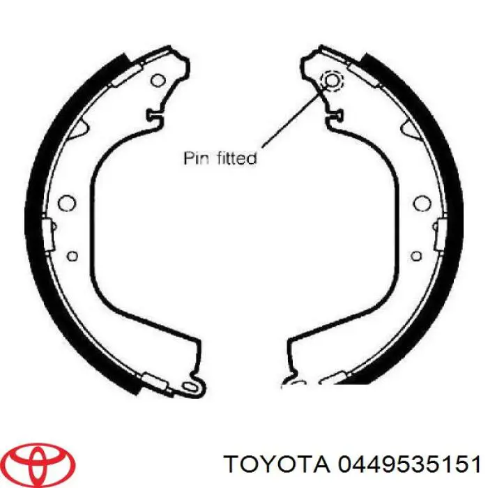 Comprar 0449535151 Toyota Zapatas de freno