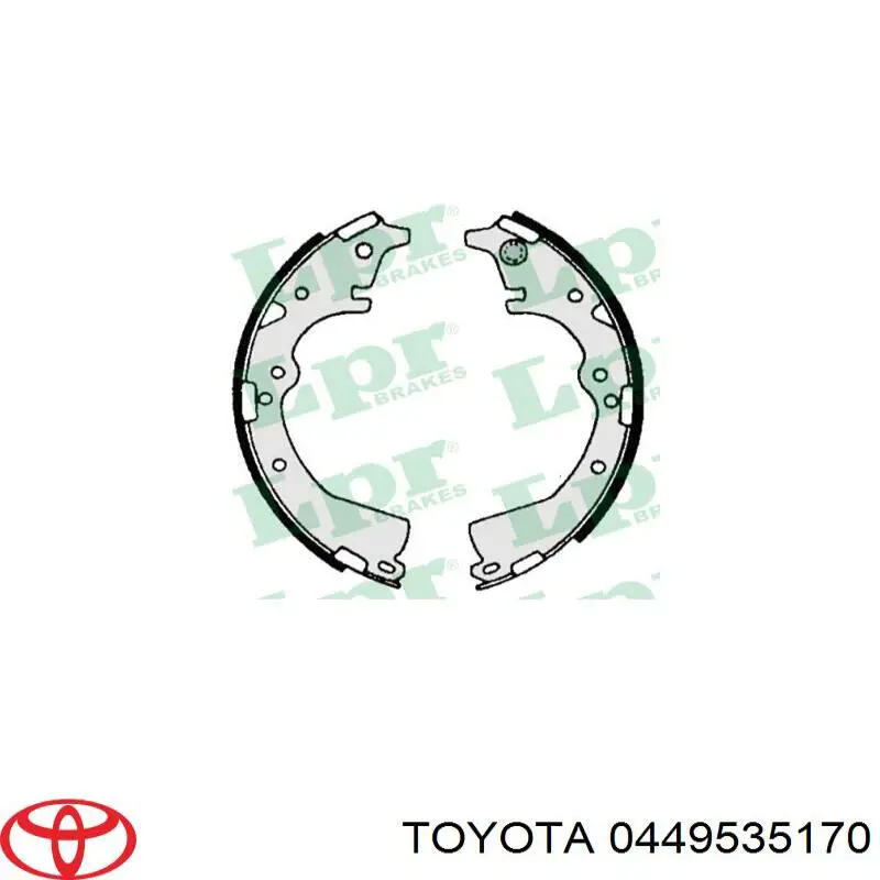 Zapatas de freno de tambor traseras Toyota 0449535170 precio, desde 27,33 EUR