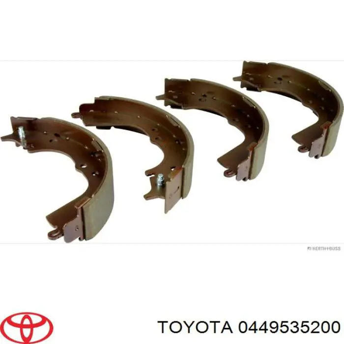 0449535200 Toyota zapatas de frenos de tambor traseras