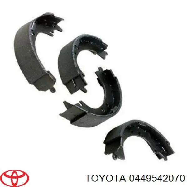 Zapatas de freno 0449542070 Toyota