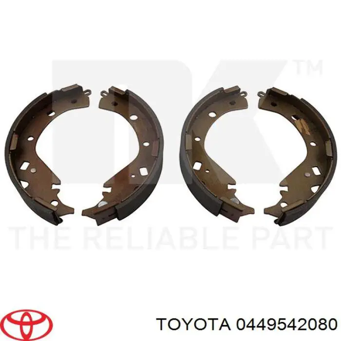 Zapatas de freno de tambor traseras Toyota 0449542080 precio, desde 23,40 EUR