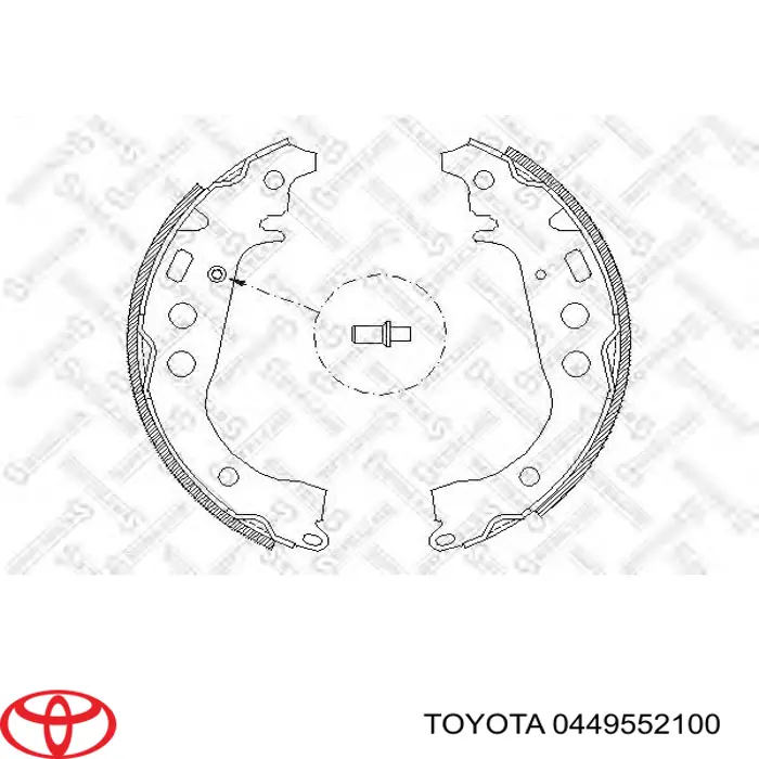 0449552100 Toyota Zapatas de freno de tambor traseras
