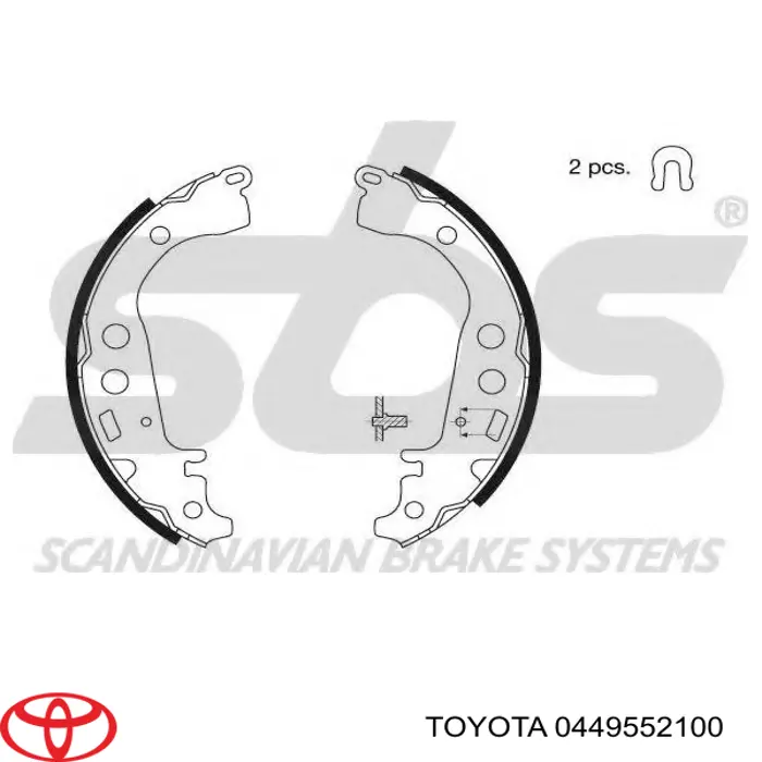 Zapatas de freno de tambor traseras Toyota 0449552100 precio, desde 26,50 EUR