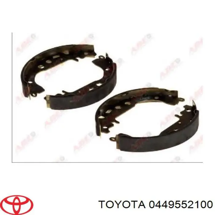 0449552100 Toyota zapatas de frenos de tambor traseras