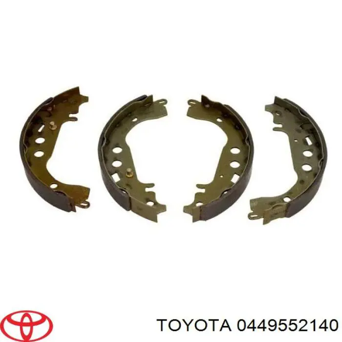 0449552140 Toyota zapatas de frenos de tambor traseras