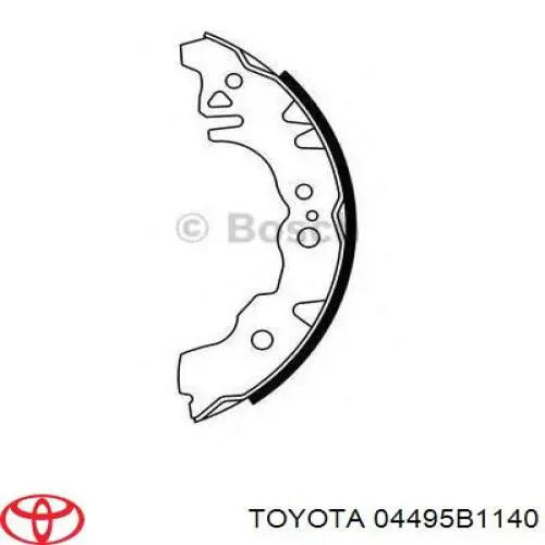 04495B1140 Toyota zapatas de frenos de tambor traseras