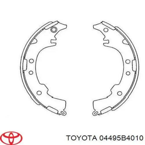 04495B4010 Toyota zapatas de frenos de tambor traseras