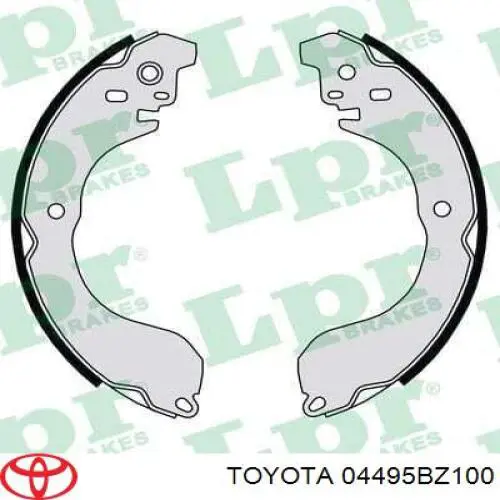 04495BZ100 Toyota zapatas de frenos de tambor traseras