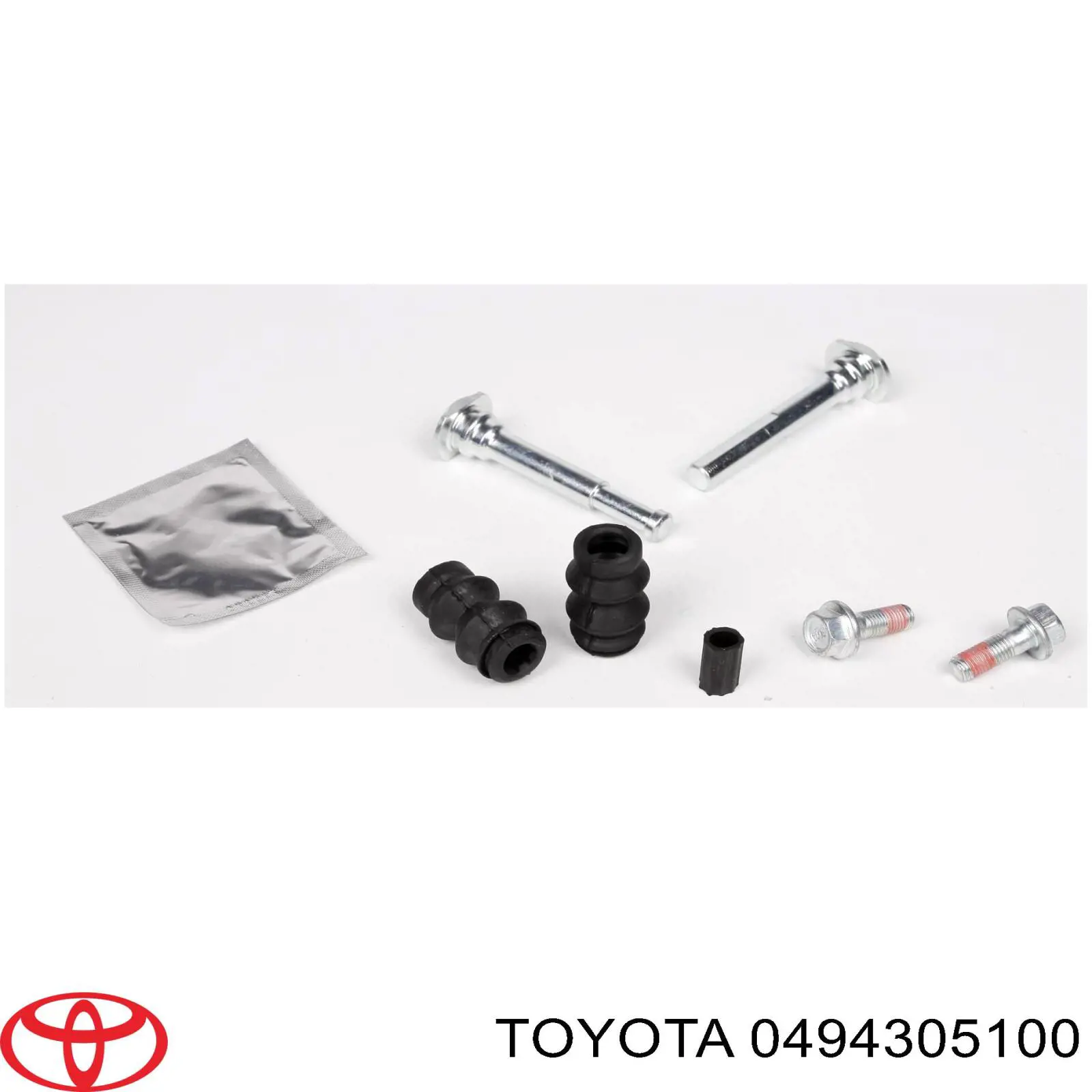 0494305100 Toyota juego de reparación, pinza de freno delantero