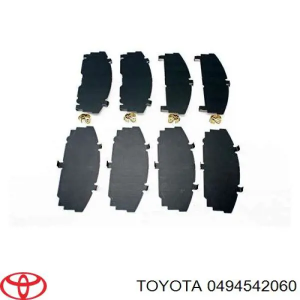 Chapa antirruido de fijación de la pastilla de freno delantera Toyota 0494542060 precio, desde 29,36 EUR