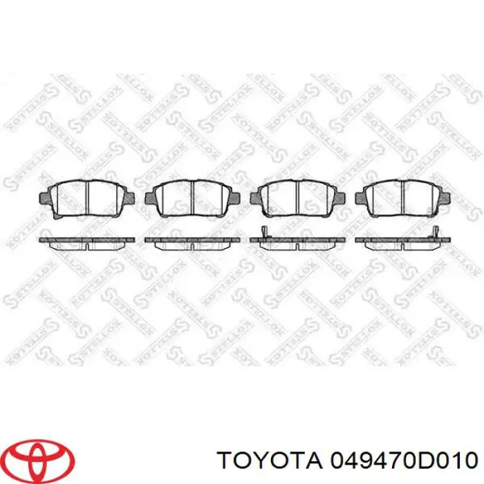 Juego de resortes de sujeción de pastillas de freno delanteras Toyota 049470D010 precio, desde 6,91 EUR