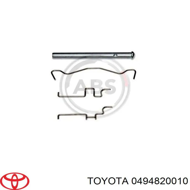 0494820010 Toyota conjunto de muelles almohadilla discos traseros