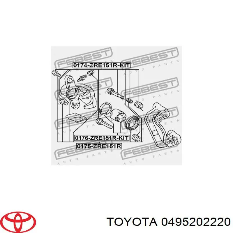 Juego de reparación, pinza de freno delantero Citroen C3 2 A51