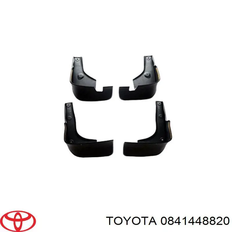 0841448820 Toyota Juego de guardabarros delanteros y traseros