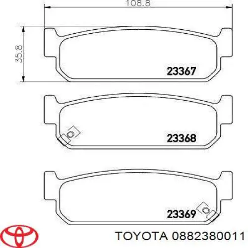 Líquido de freno Toyota BRAKE FLUID 0.75 L DOT 4 (0882380011)