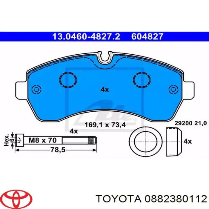 Liquido de frenos 0882380112 Toyota