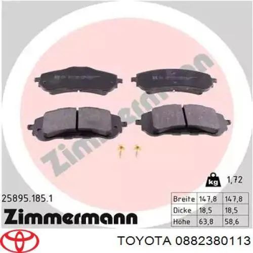 Líquido de freno Toyota Brake &amp; Clutch Fluid 5 L DOT 4 (0882380113)