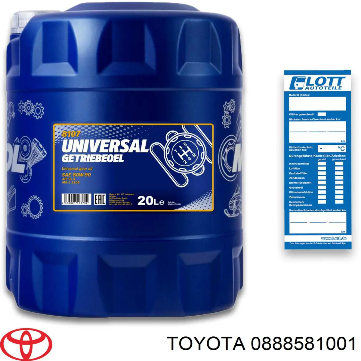 Aceite caja de cambios 0888581001 Toyota