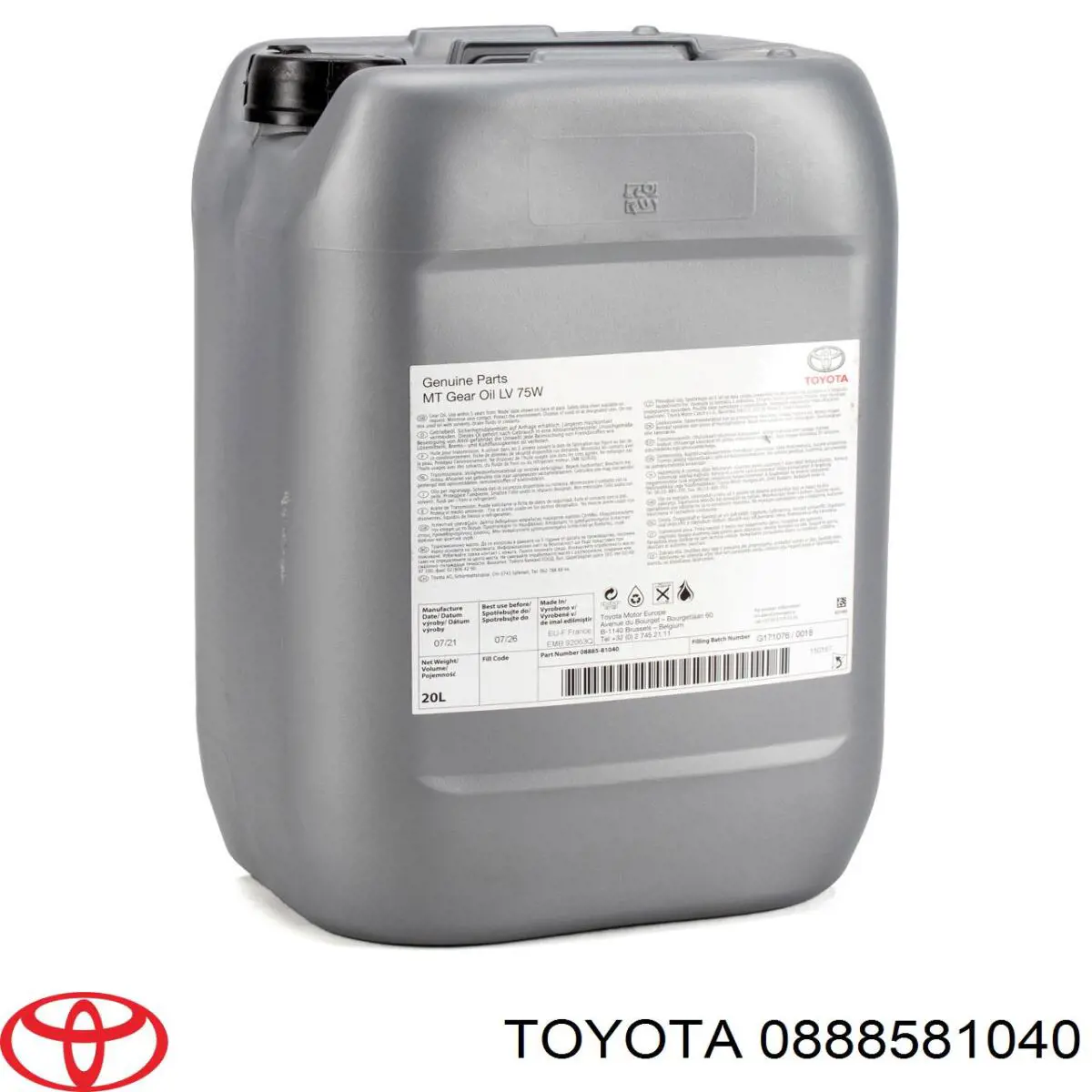 Aceite caja de cambios 0888581040 Toyota