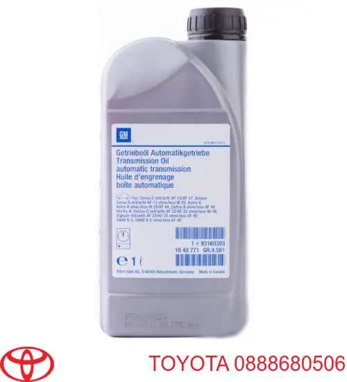 Aceite caja de cambios 0888680506 Toyota
