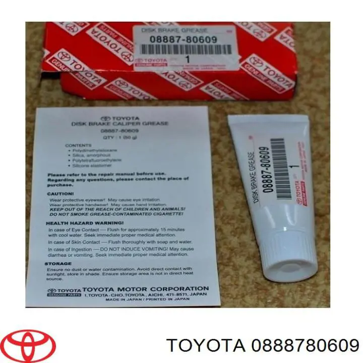 0888780609 Toyota Grasa para sistemas de frenos