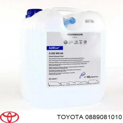 889081010 Toyota fluido para la neutralización de los gases de escape, urea