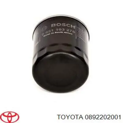 0892202001 Toyota filtro de aceite