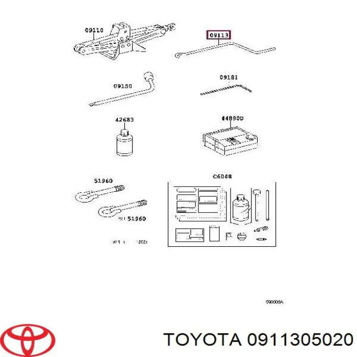 0911305020 Toyota 