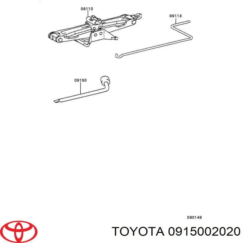 Comprar 0915002020 Toyota Llave de cruceta