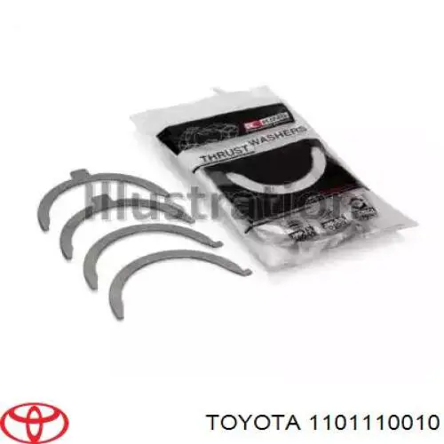 Kit de discos distanciador, cigüeñal, STD. para Toyota Corolla (E11)