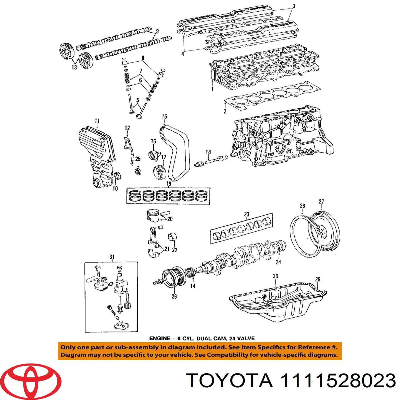 1111528023 Toyota junta de culata