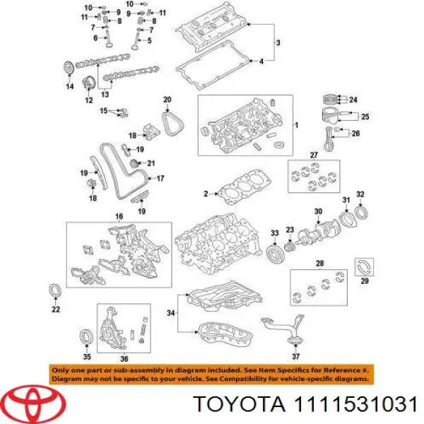 Comprar 1111531030 Toyota Junta de culata derecha