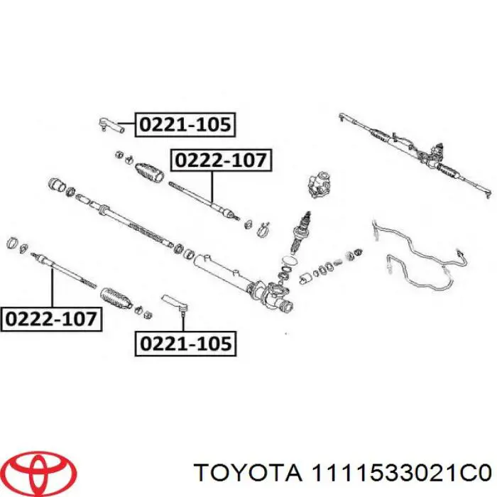 1111533021C0 Toyota junta de culata