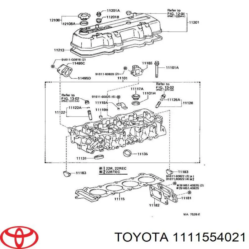 Juntas de culata Toyota 1111554021 precio, desde 26,59 EUR